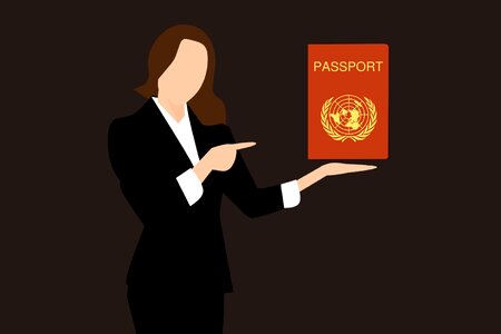 Boarding pass visa passport photo. Free illustration for personal and commercial use.