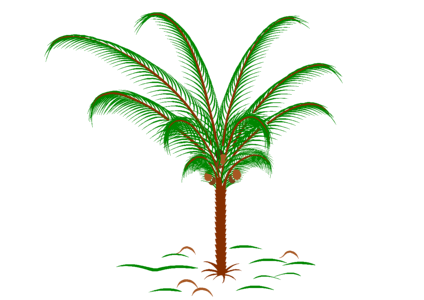 Palm leaves plant Free illustrations. Free illustration for personal and commercial use.