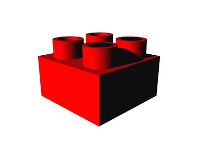 Design plastic block. Free illustration for personal and commercial use.