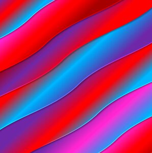 Color 3d waves. Free illustration for personal and commercial use.