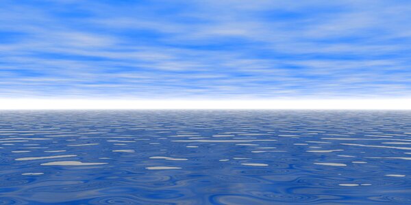 Ocean clouds landscape. Free illustration for personal and commercial use.