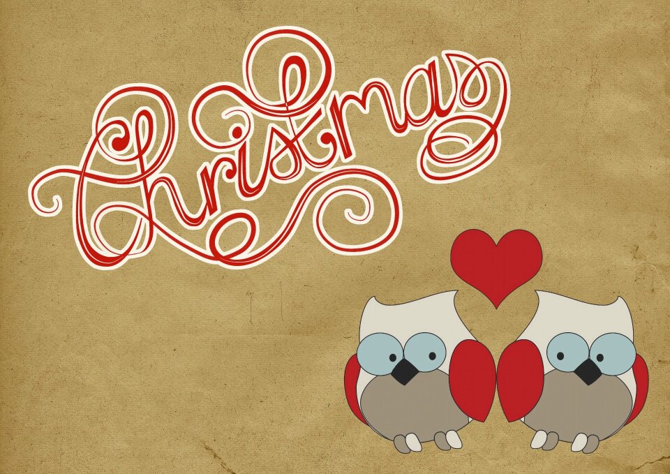 Love birds heart. Free illustration for personal and commercial use.