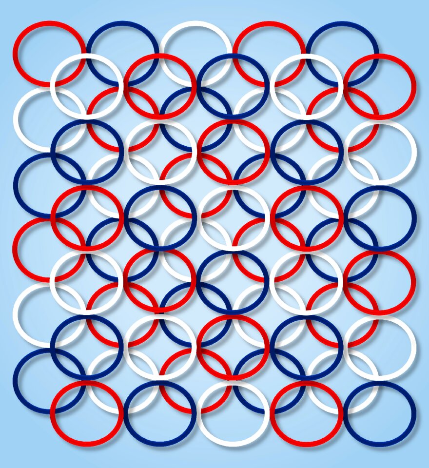 White blue circles. Free illustration for personal and commercial use.