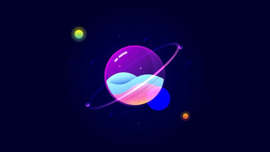Universe globe light. Free illustration for personal and commercial use.