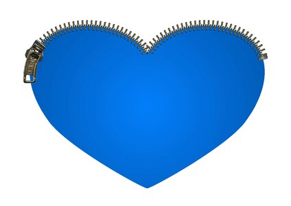 Blue love close. Free illustration for personal and commercial use.