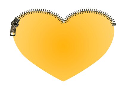 Yellow love close. Free illustration for personal and commercial use.