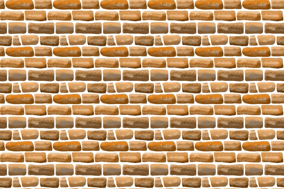 Bricks wall construction. Free illustration for personal and commercial use.