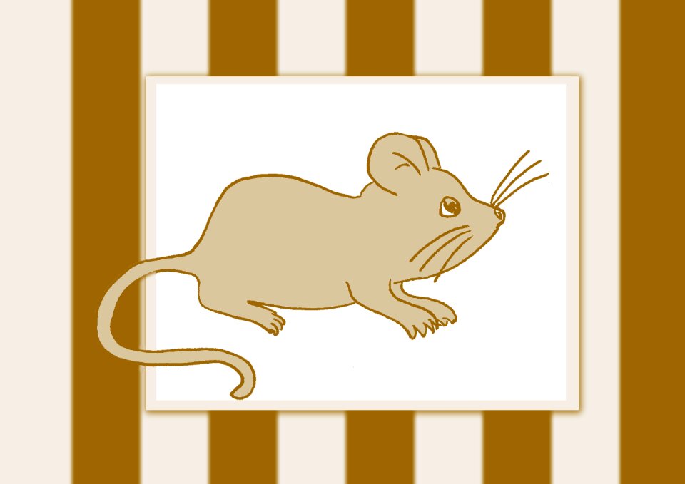 Rodent brown cute. Free illustration for personal and commercial use.