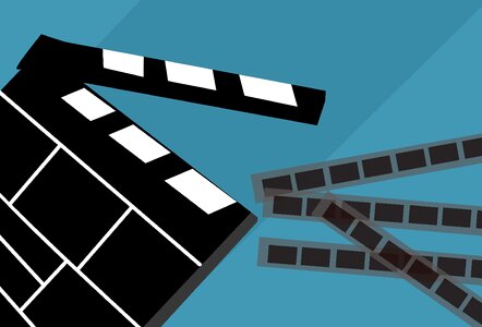 Board clap clapboard. Free illustration for personal and commercial use.
