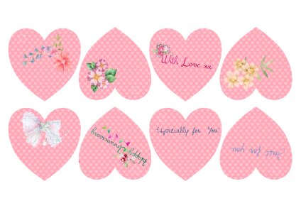 Label romantic love. Free illustration for personal and commercial use.