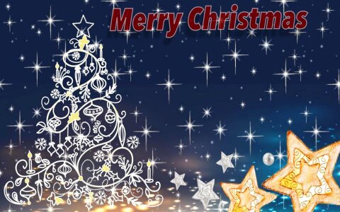 Merry christmas background Free illustrations