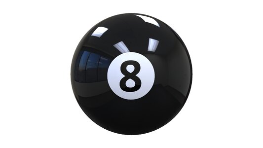 Black 8 8-ball. Free illustration for personal and commercial use.