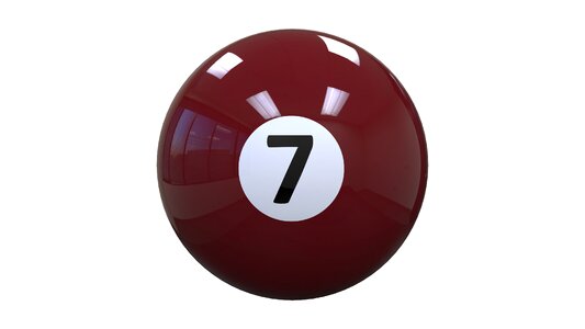 Cherry 7 8-ball. Free illustration for personal and commercial use.