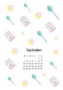 Calendar small fresh Free illustrations. Free illustration for personal and commercial use.
