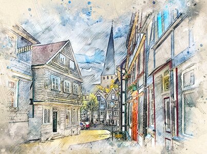 Blankenstein hattingen germany. Free illustration for personal and commercial use.