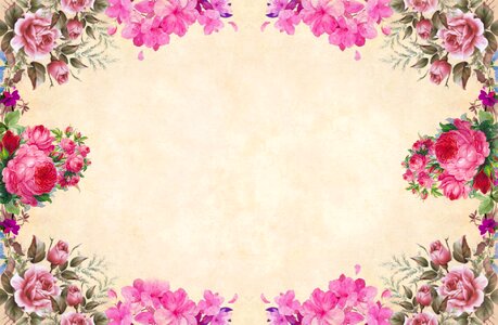 Paper vintage roses. Free illustration for personal and commercial use.