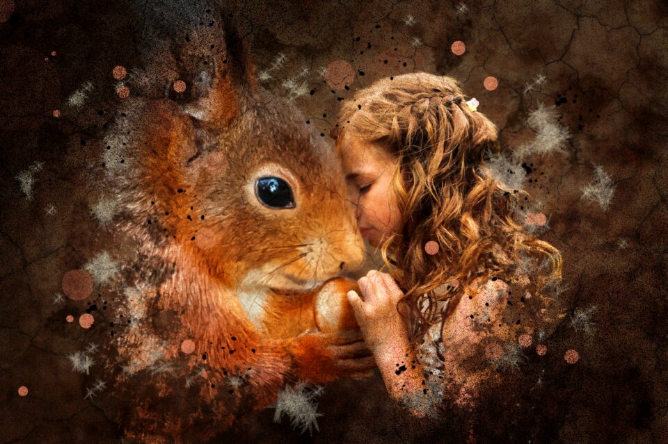 Fairy tale mystical photomontage. Free illustration for personal and commercial use.