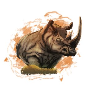 Nature mammal horn. Free illustration for personal and commercial use.