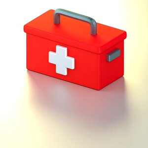 Emergency help 3d. Free illustration for personal and commercial use.