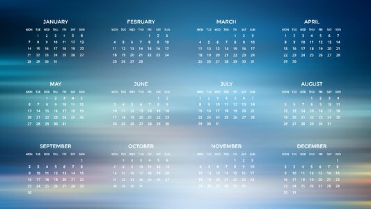 Schedule plan year date. Free illustration for personal and commercial use.