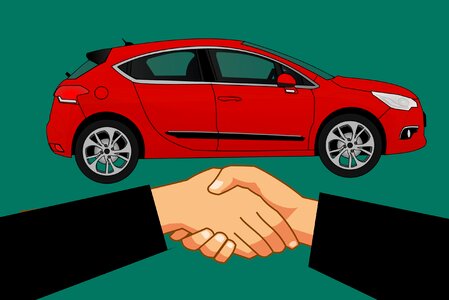 Deal automotive business. Free illustration for personal and commercial use.