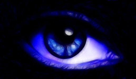Mystery dark beautiful eyes. Free illustration for personal and commercial use.