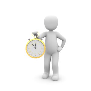 Time indicating pointer second. Free illustration for personal and commercial use.