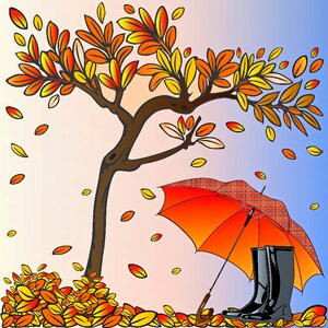 Autumn fall leaves. Free illustration for personal and commercial use.