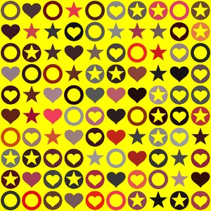Seamless pattern heart shape pattern. Free illustration for personal and commercial use.