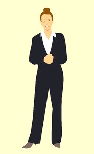 Cut out standing full length. Free illustration for personal and commercial use.