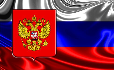 Flag of russia flag imperial eagle. Free illustration for personal and commercial use.