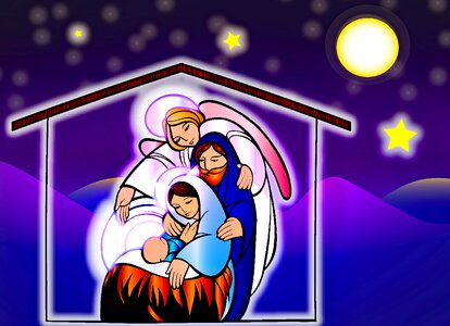Nativity religion christ. Free illustration for personal and commercial use.
