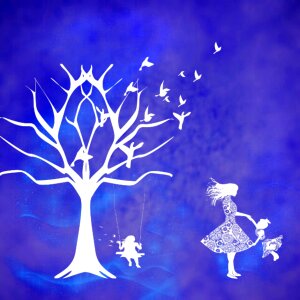 Play thoughts mystical. Free illustration for personal and commercial use.