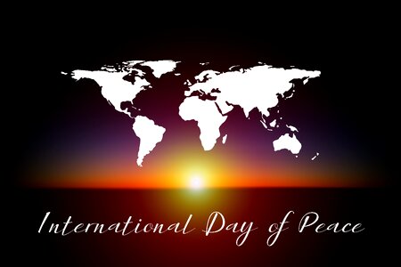 World peace day holiday un. Free illustration for personal and commercial use.