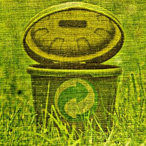 Ton waste container. Free illustration for personal and commercial use.