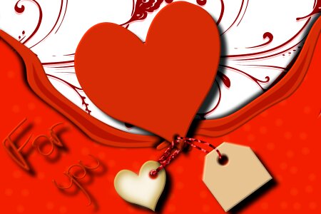 Red valentine's day background image. Free illustration for personal and commercial use.