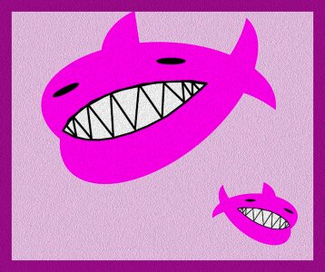 Sea animal pink animals. Free illustration for personal and commercial use.