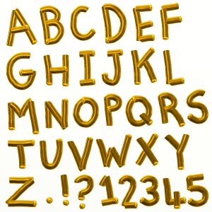 Typography typographic letters. Free illustration for personal and commercial use.