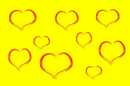 Yellow love yellow heart Free illustrations. Free illustration for personal and commercial use.