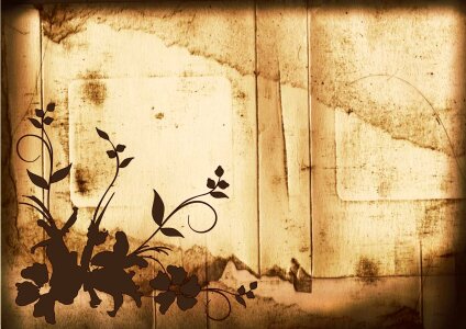 Silhouette background flower. Free illustration for personal and commercial use.