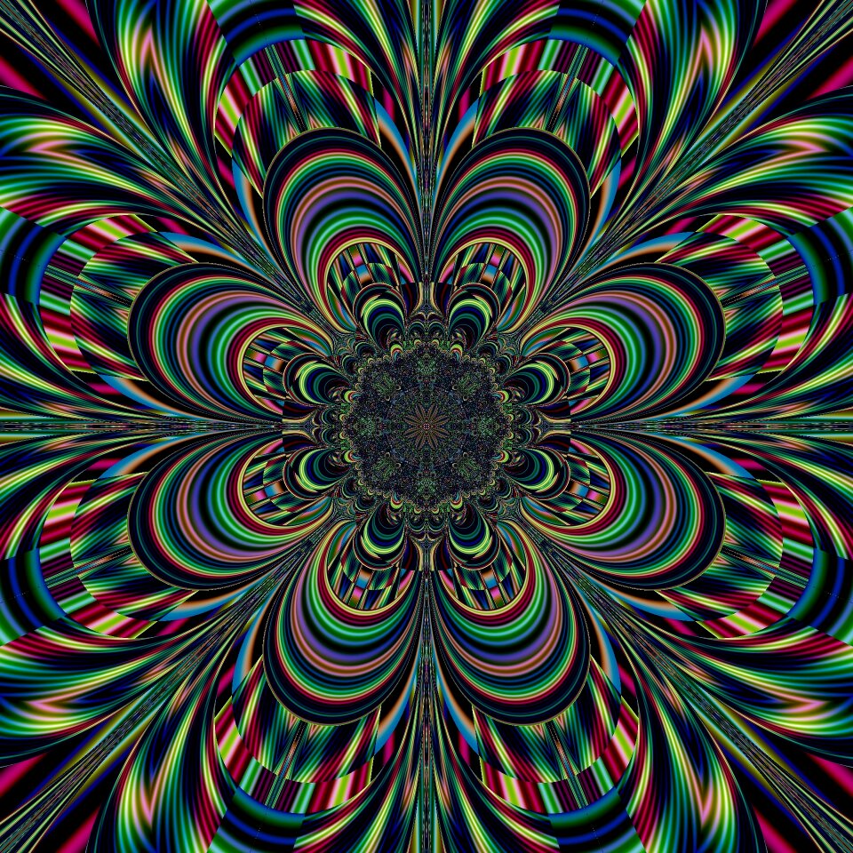 Art fractal pattern. Free illustration for personal and commercial use.