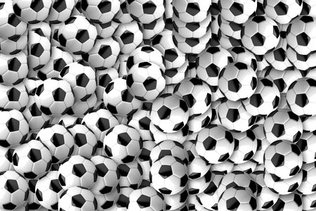 Sports balls soccer equipment. Free illustration for personal and commercial use.