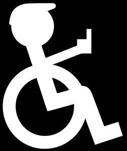 Disability disabled lame. Free illustration for personal and commercial use.