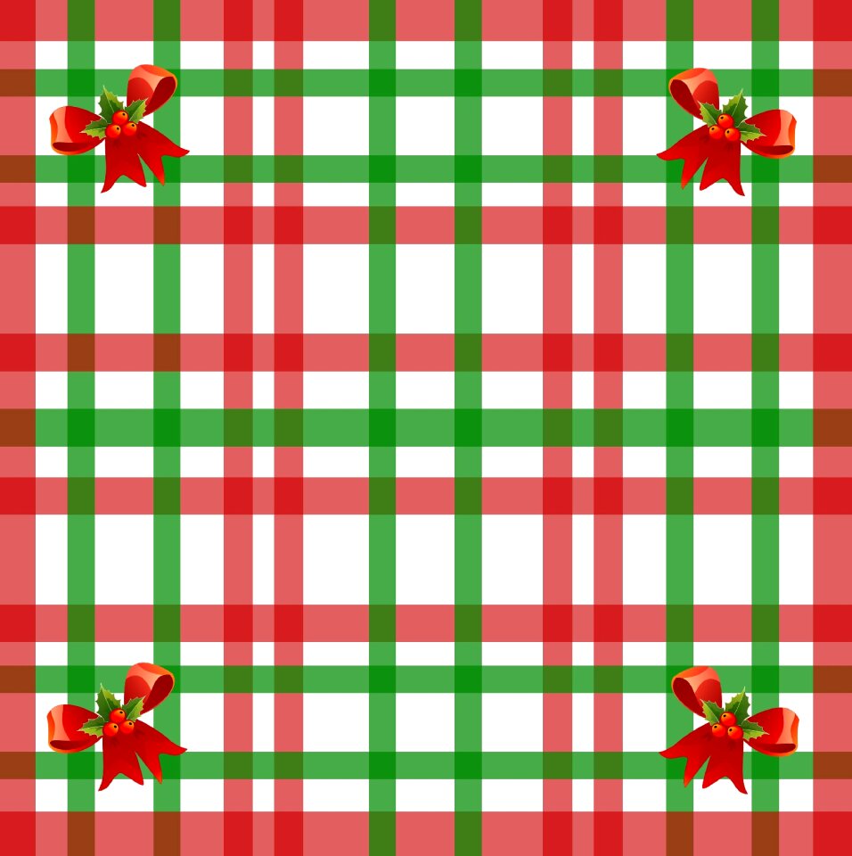 Red green bow. Free illustration for personal and commercial use.