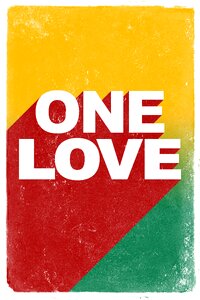 Rasta one love bob marley. Free illustration for personal and commercial use.