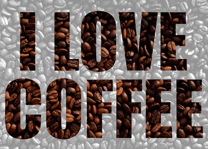 Love caffeine brown. Free illustration for personal and commercial use.