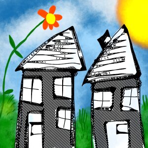 Property houses housing. Free illustration for personal and commercial use.