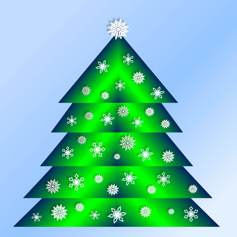 Snowflakes shiny green. Free illustration for personal and commercial use.
