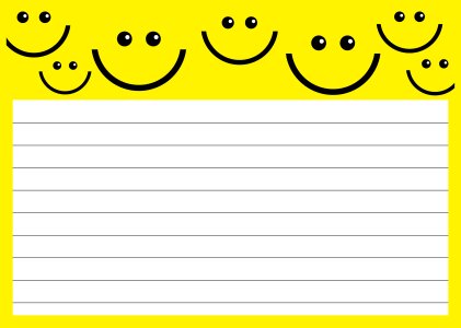 Smile smiling page. Free illustration for personal and commercial use.