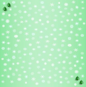 Green gradient snowflakes. Free illustration for personal and commercial use.